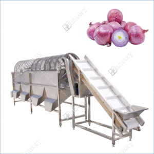 onion vegetable size grading machine