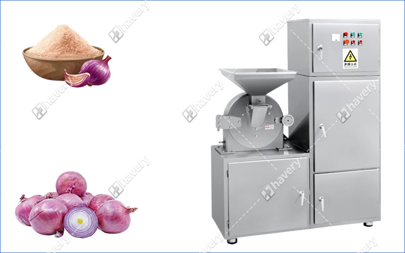 stainless steel onion powder grinding machine with water cooling system