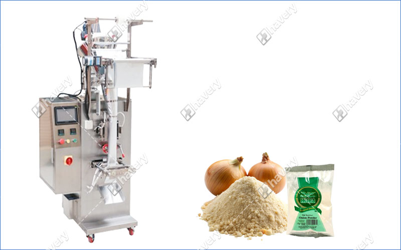 Machine d'emballage automatique de poudre d'oignon 60 Sacs/min avec scellage sur trois côtés automatic onion powder packing machine