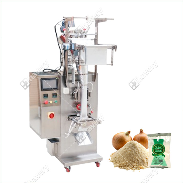 machine à emballer de poudre d'oignon onion powder packing machine