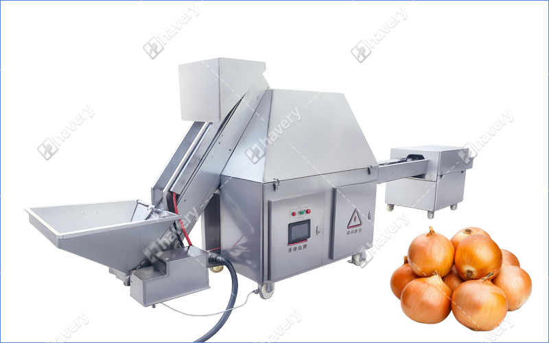 Industrial Onion Peeling And Root Cutting Machine For Dried Onion Skin Clean industrial onion peeling and root cutting machine for dried onion skin clean